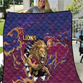 Brisbane Maroon Quilt Lions Blazing Fire