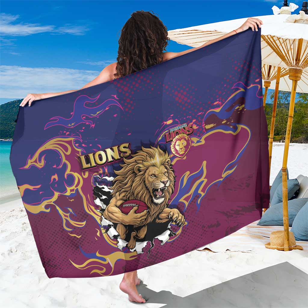 Brisbane Maroon Sarong Lions Blazing Fire
