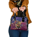 Brisbane Maroon Shoulder Handbag Lions Blazing Fire