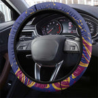 Brisbane Maroon Steering Wheel Cover Lions Blazing Fire
