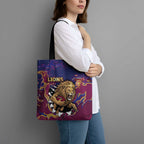 Brisbane Maroon Tote Bag Lions Blazing Fire