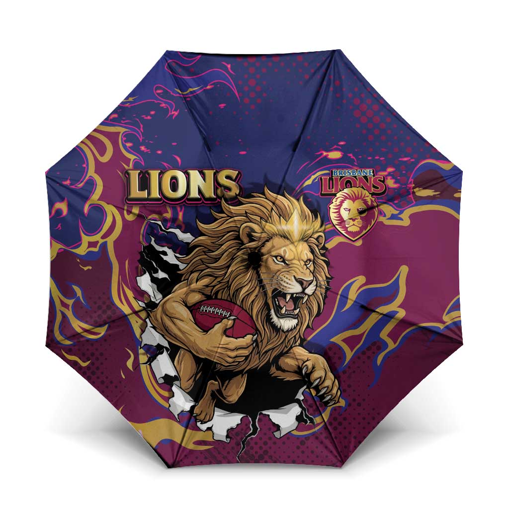 Brisbane Maroon Umbrella Lions Blazing Fire