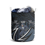 Carlton Navy Laundry Basket Captain With Aboriginal Art
