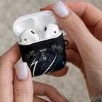 Carlton Navy AirPods Case Captain With Aboriginal Art