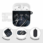 Carlton Navy AirPods Case Captain With Aboriginal Art