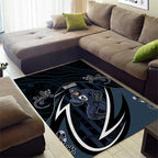 Carlton Navy Area Rug Captain With Aboriginal Art