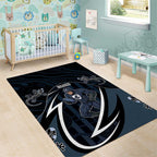 Carlton Navy Area Rug Captain With Aboriginal Art
