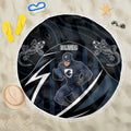 Carlton Navy Beach Blanket Captain With Aboriginal Art