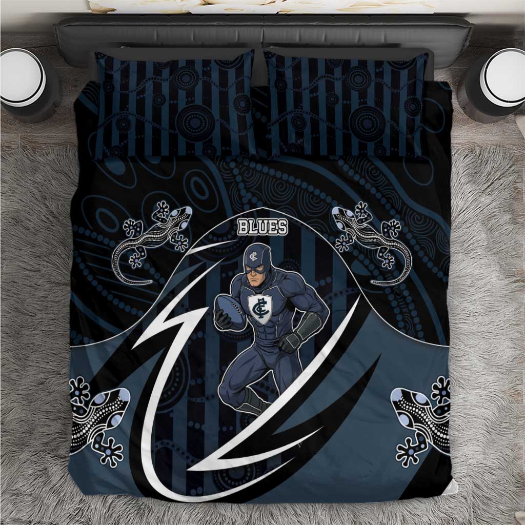 Carlton Navy Bedding Set Captain With Aboriginal Art