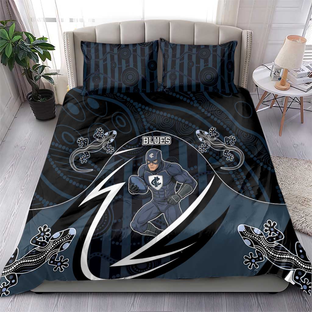 Carlton Navy Bedding Set Captain With Aboriginal Art