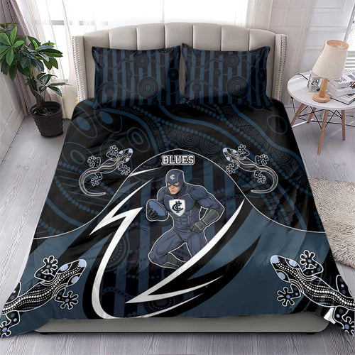 Carlton Navy Bedding Set Captain With Aboriginal Art