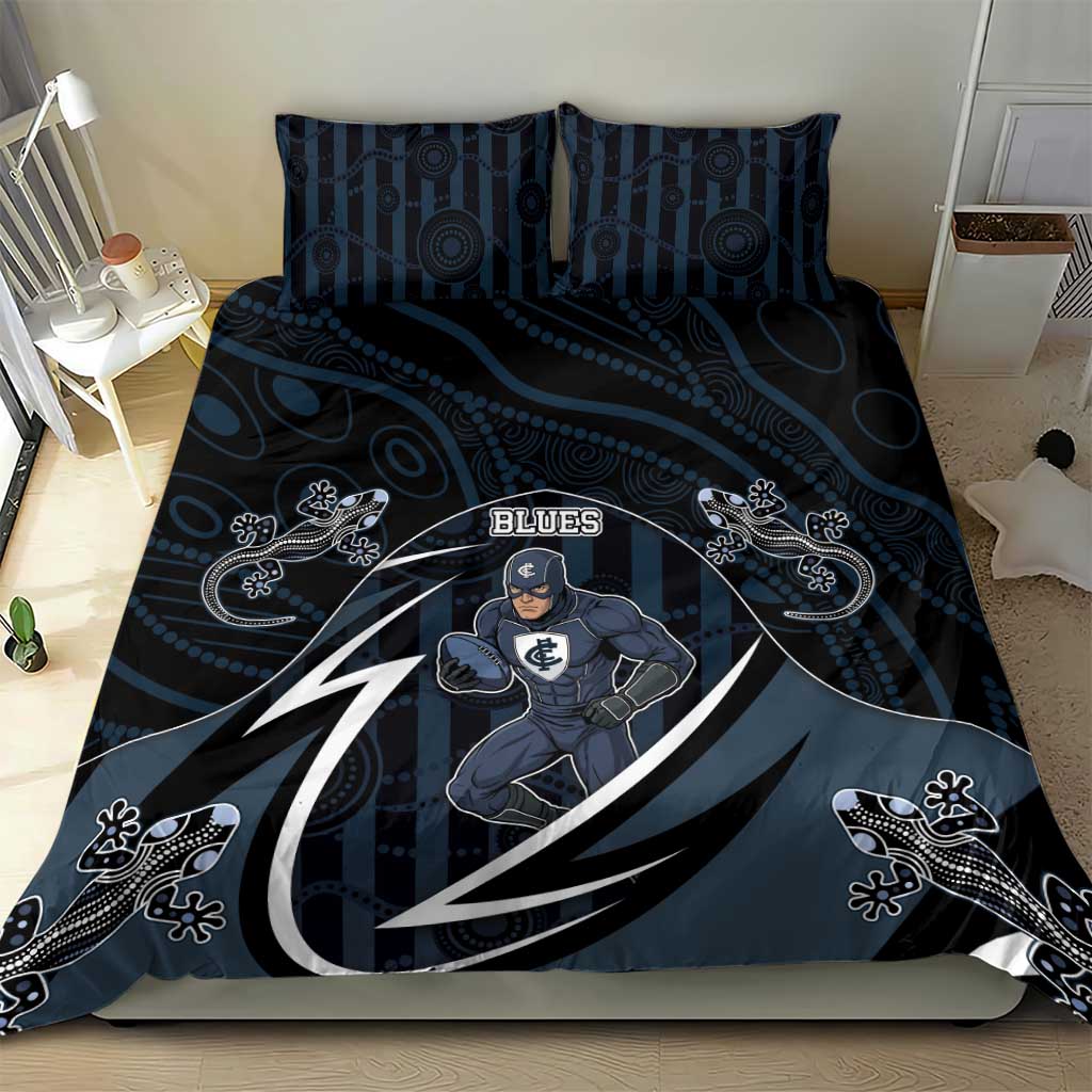 Carlton Navy Bedding Set Captain With Aboriginal Art