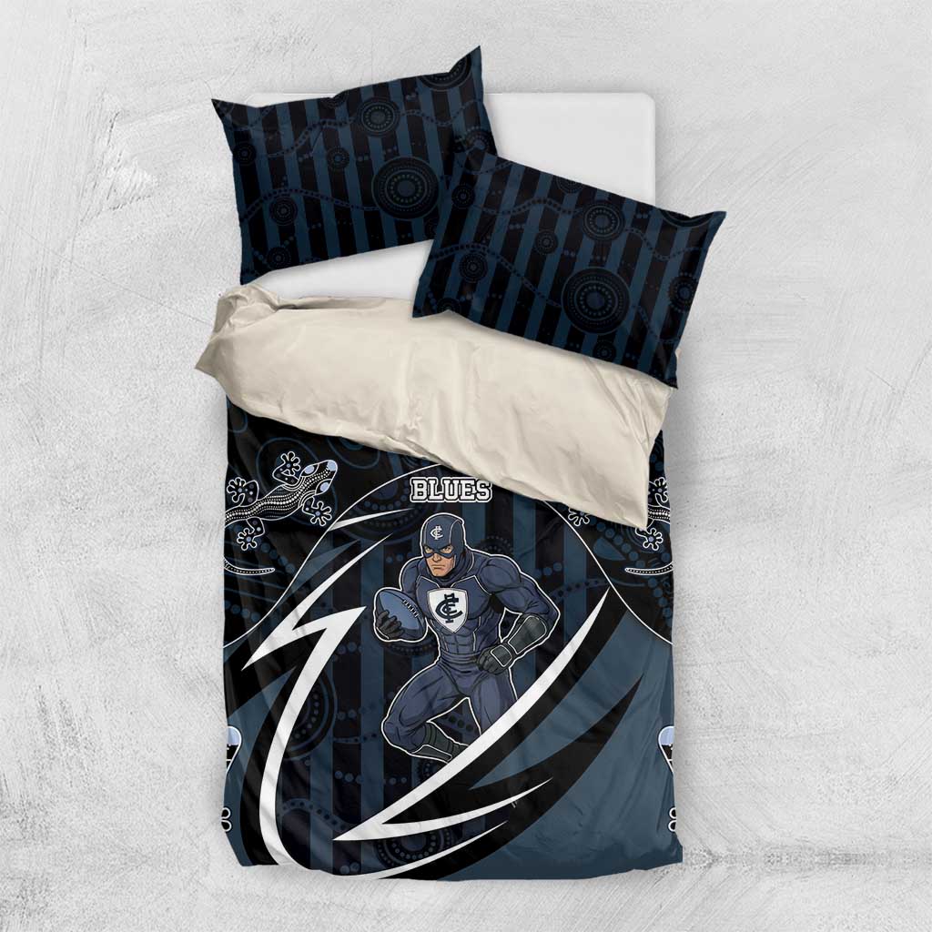 Carlton Navy Bedding Set Captain With Aboriginal Art