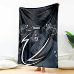 Carlton Navy Blanket Captain With Aboriginal Art