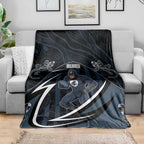 Carlton Navy Blanket Captain With Aboriginal Art