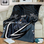 Carlton Navy Blanket Captain With Aboriginal Art