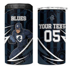 Custom Carlton Navy 4 in 1 Can Cooler Tumbler Captain With Aboriginal Art