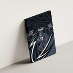 Carlton Navy Canvas Wall Art Captain With Aboriginal Art