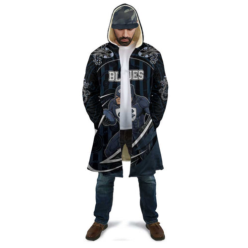 Custom Carlton Navy Cloak Captain With Aboriginal Art