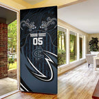 Custom Carlton Navy Door Cover Captain With Aboriginal Art