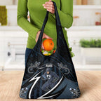 Carlton Navy Grocery Bag Captain With Aboriginal Art