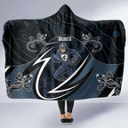 Carlton Navy Hooded Blanket Captain With Aboriginal Art