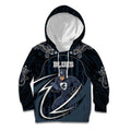 Custom Carlton Navy Kid Hoodie Captain With Aboriginal Art