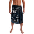 Custom Carlton Navy Lavalava Captain With Aboriginal Art