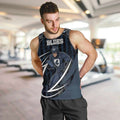Custom Carlton Navy Men Tank Top Captain With Aboriginal Art