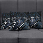 Carlton Navy Pillow Cover Captain With Aboriginal Art