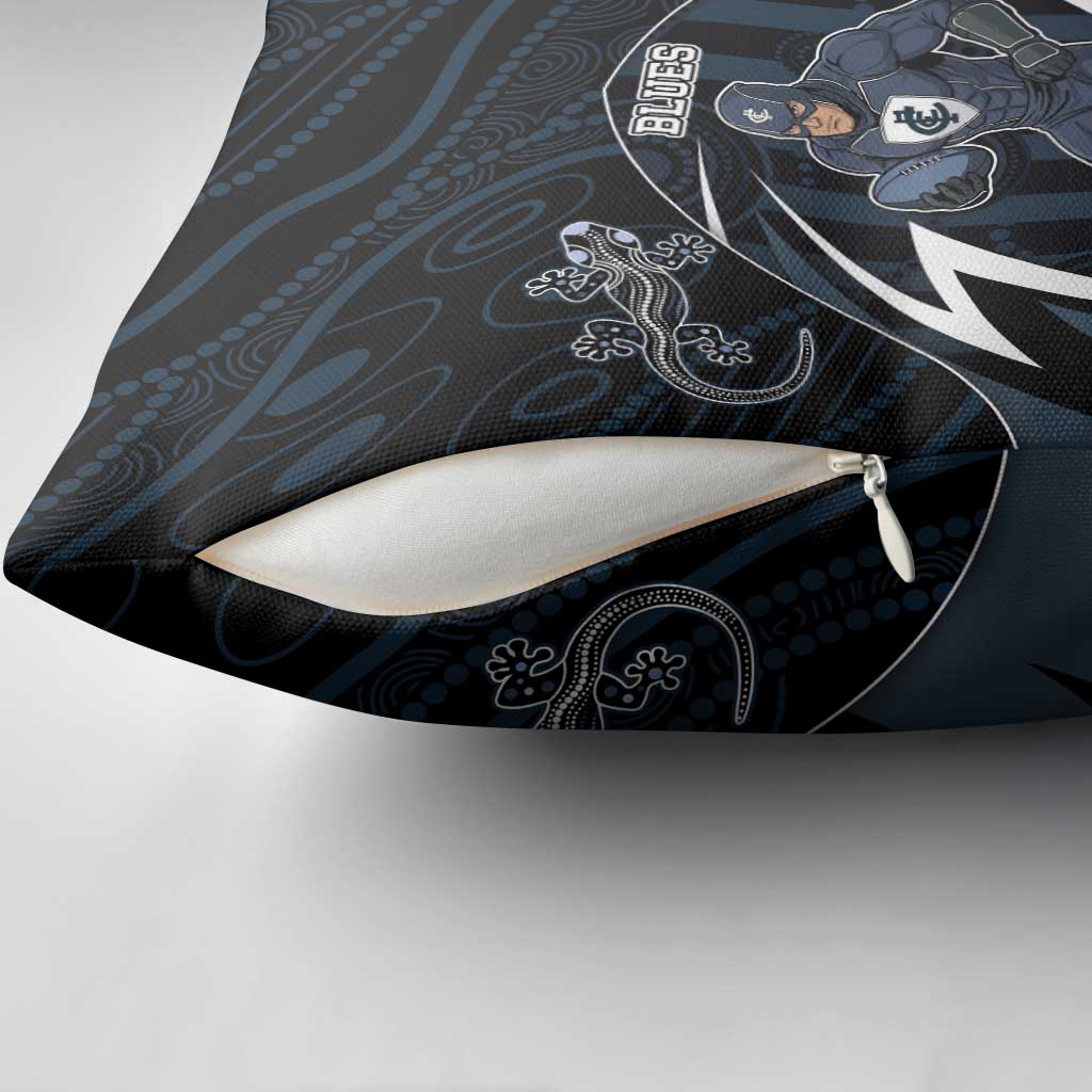 Carlton Navy Pillow Cover Captain With Aboriginal Art