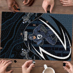 Carlton Navy Puzzle Captain With Aboriginal Art