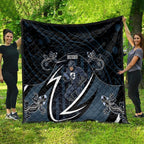 Carlton Navy Quilt Captain With Aboriginal Art