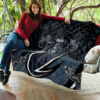 Carlton Navy Quilt Captain With Aboriginal Art