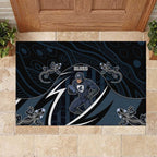 Carlton Navy Rubber Doormat Captain With Aboriginal Art