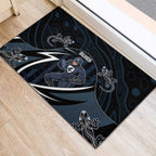 Carlton Navy Rubber Doormat Captain With Aboriginal Art