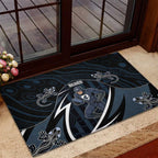 Carlton Navy Rubber Doormat Captain With Aboriginal Art