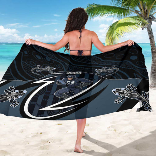 Carlton Navy Sarong Captain With Aboriginal Art