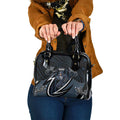 Carlton Navy Shoulder Handbag Captain With Aboriginal Art