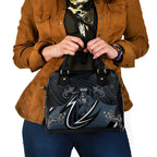 Carlton Navy Shoulder Handbag Captain With Aboriginal Art