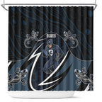 Carlton Navy Shower Curtain Captain With Aboriginal Art