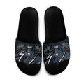 Carlton Navy Slide Sandals Captain With Aboriginal Art