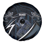 Carlton Navy Spare Tire Cover Captain With Aboriginal Art