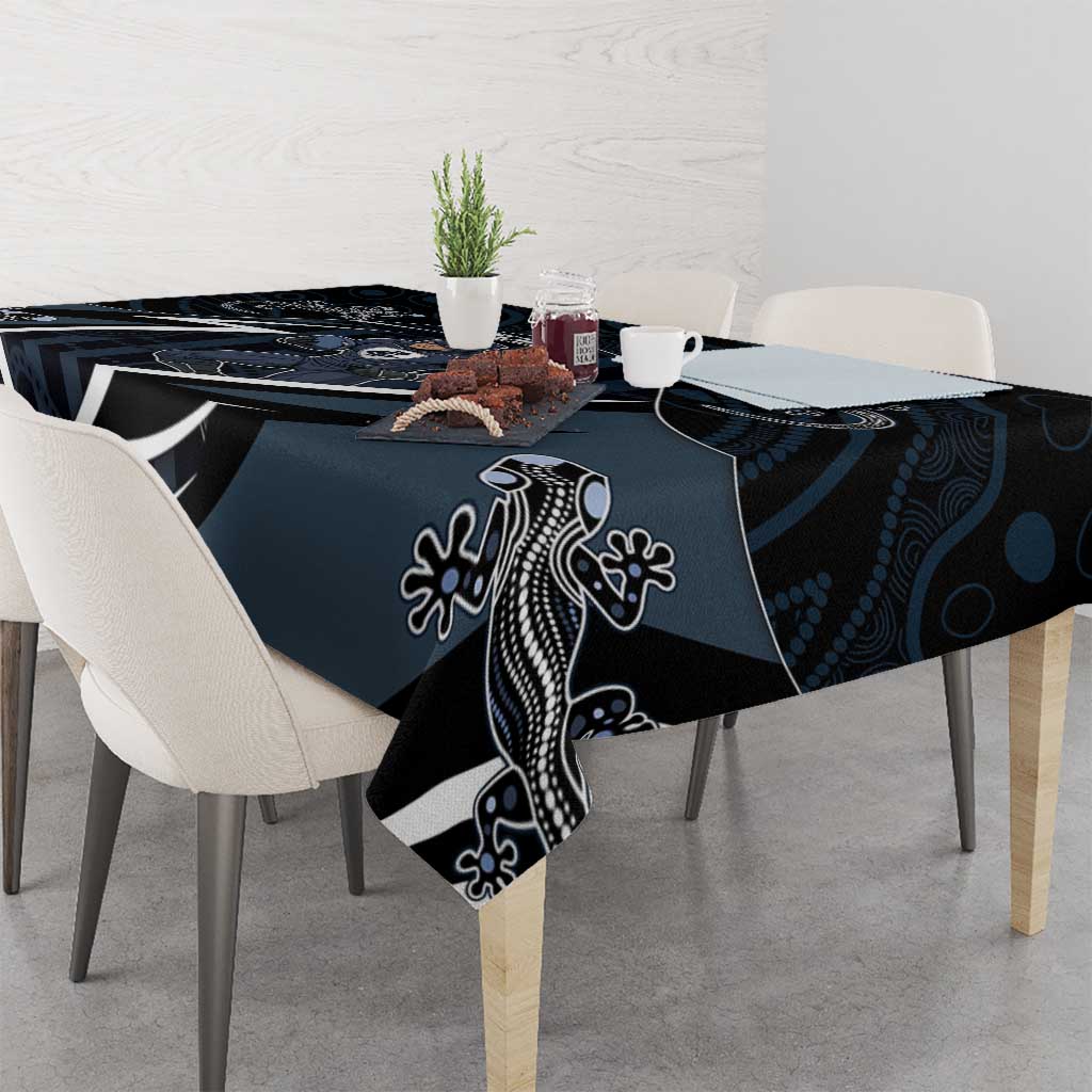 Carlton Navy Tablecloth Captain With Aboriginal Art