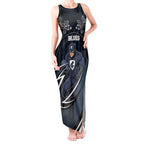 Custom Carlton Navy Tank Maxi Dress Captain With Aboriginal Art