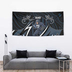Carlton Navy Tapestry Captain With Aboriginal Art