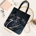 Carlton Navy Tote Bag Captain With Aboriginal Art