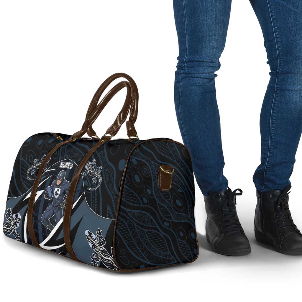 Carlton Navy Travel Bag Captain With Aboriginal Art