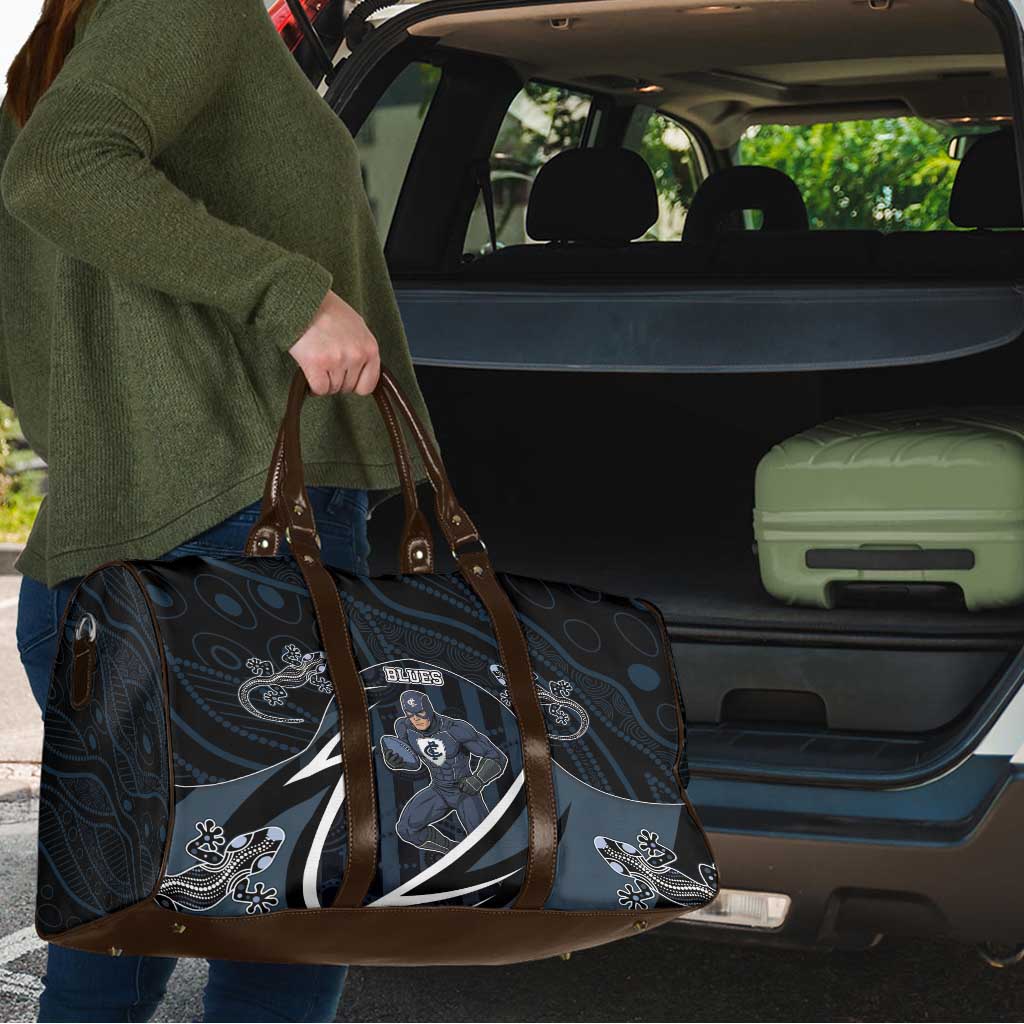 Carlton Navy Travel Bag Captain With Aboriginal Art