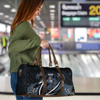Carlton Navy Travel Bag Captain With Aboriginal Art